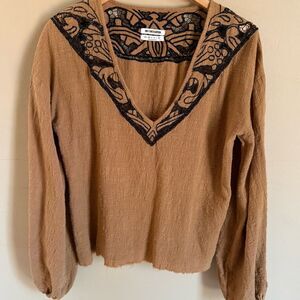 One Teaspoon Cotton Gauze Top XS